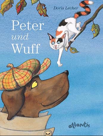 Cover: Hund mit Mütze begegnet Dreifärber-Katze