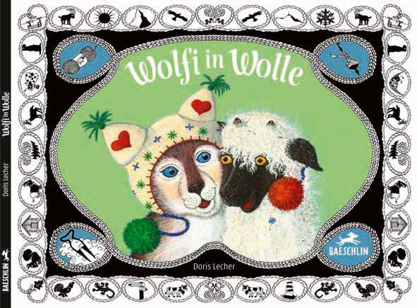 Cover Wolfi in Wolle, Wolf mit Wollmütze und Schaf