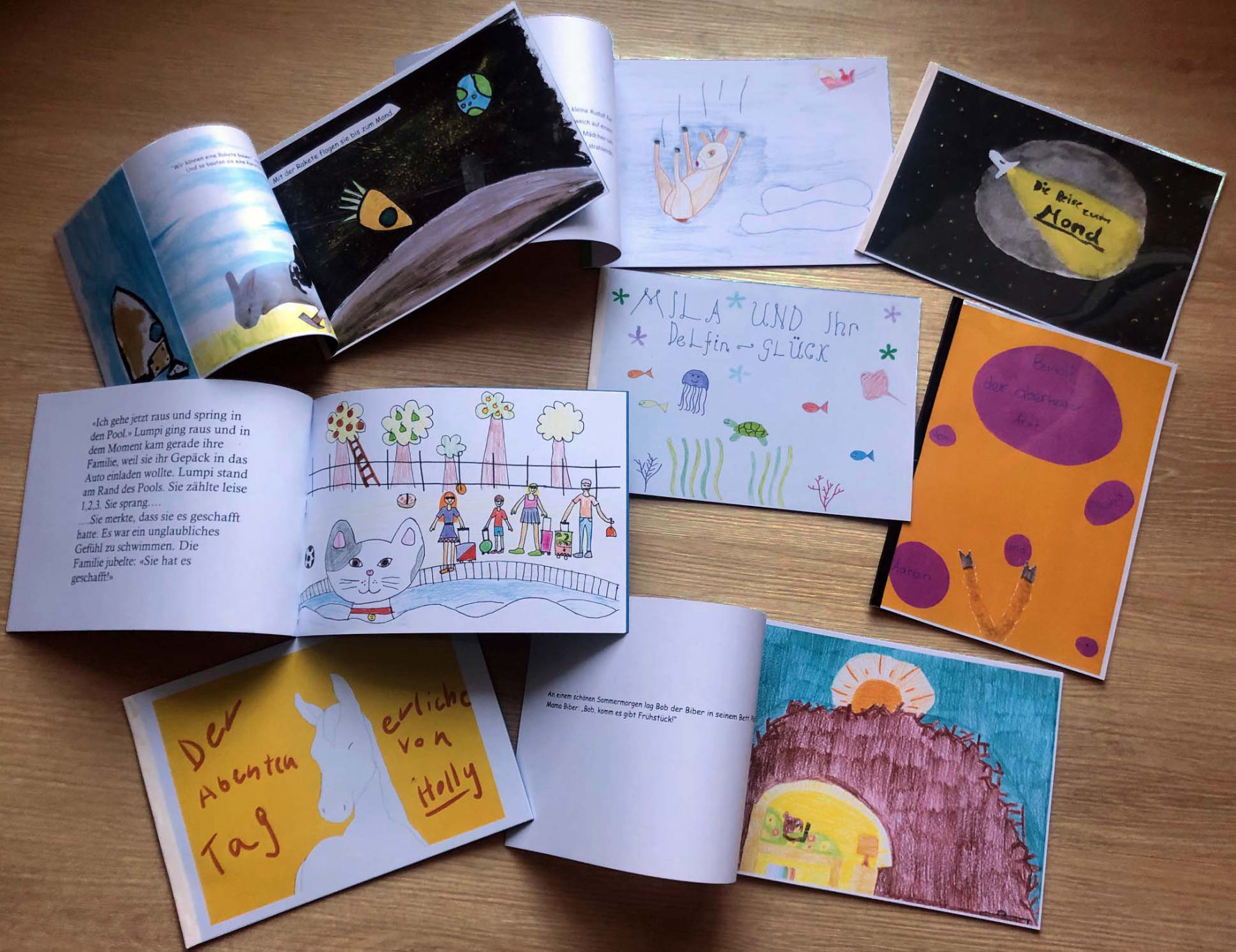 Bilderbücher, von Kindern gemacht